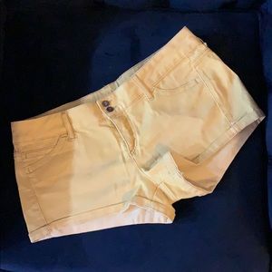 Benetton Yellow Jean Shorts